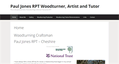 Desktop Screenshot of pauljoneswoodturning.co.uk
